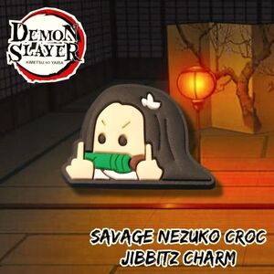 💖3 Charms for $9💖 Savage Nezuko Croc Charm – Funny Anime-Inspired Jibbitz